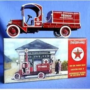 Texaco 1919 GMC Tanker Truck Die Cast Model New Red Collectors Gift Bank Vintage